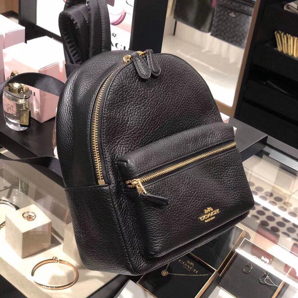 COACH MINI CHARLIE BACKPACK IN PEBBLE LEATHER - Picture 3 of 8
